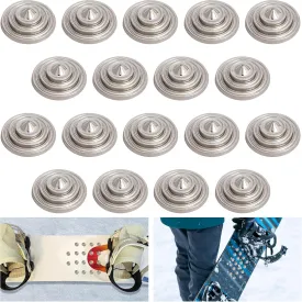 18 Pcs Snowboard Stomp Pad,4 Layers Cone Studs Snowboard Grip Stomp Pads,Anti-Slip Stomp Pad Studs to Provide Extra Grip for Winter Ski Snowboard