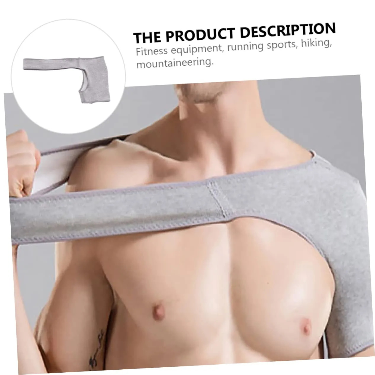 1pc Shoulder Strap Shoulder Pads for Women Shoulder Tendonitis Brace Rotator Cuff Pillow Rotator Cuff Sleeve Sling Charcoal Fibre The Shoulder Miss