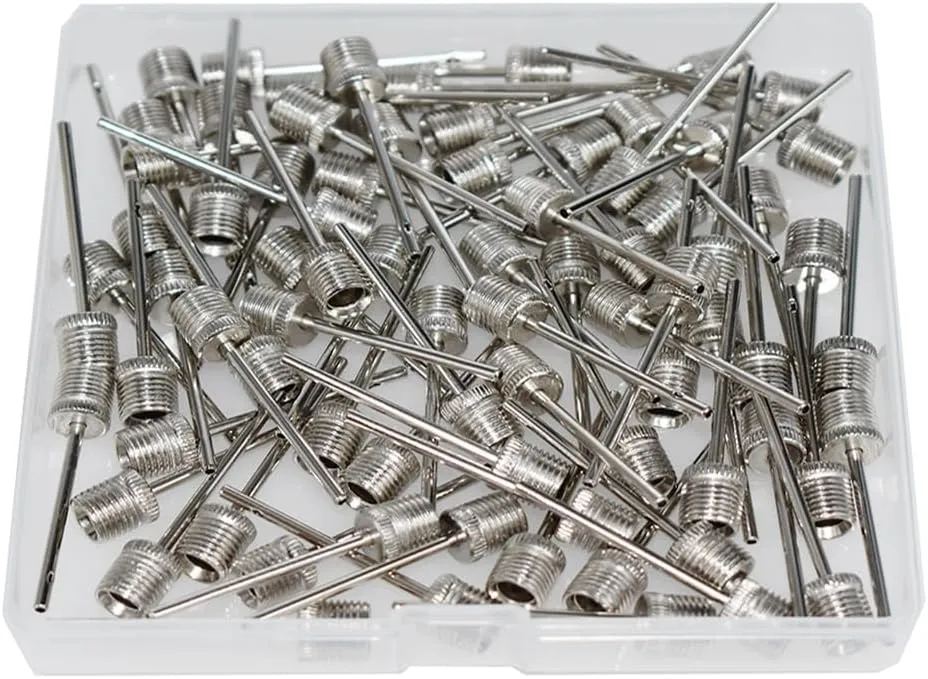 Ball Pump Needles 100pcs, Air Pump Needles for Basketball Inflating, Inflation Sports Pin