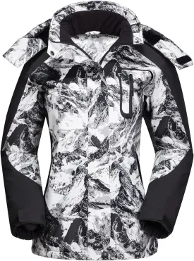 CAMEL CROWN Women's Ski Jacket Winter Snow Coat Warm Fleece Mountain Waterproof Female Jacket Snowboarding jackets