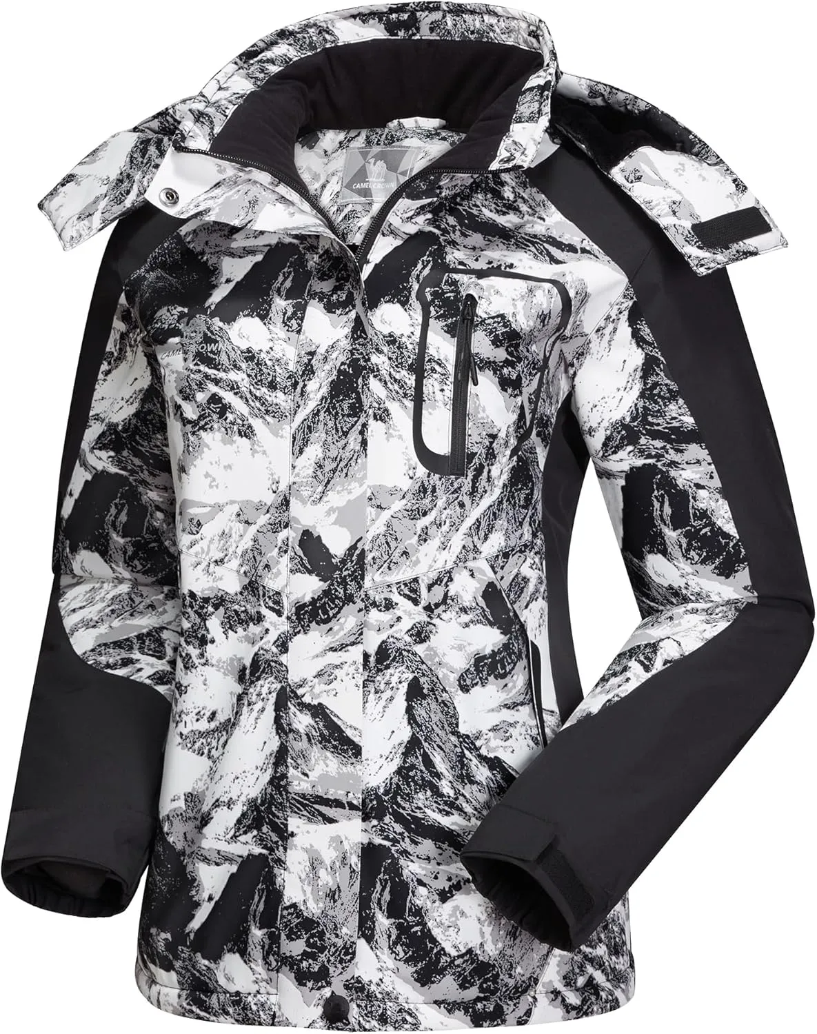 CAMEL CROWN Women's Ski Jacket Winter Snow Coat Warm Fleece Mountain Waterproof Female Jacket Snowboarding jackets