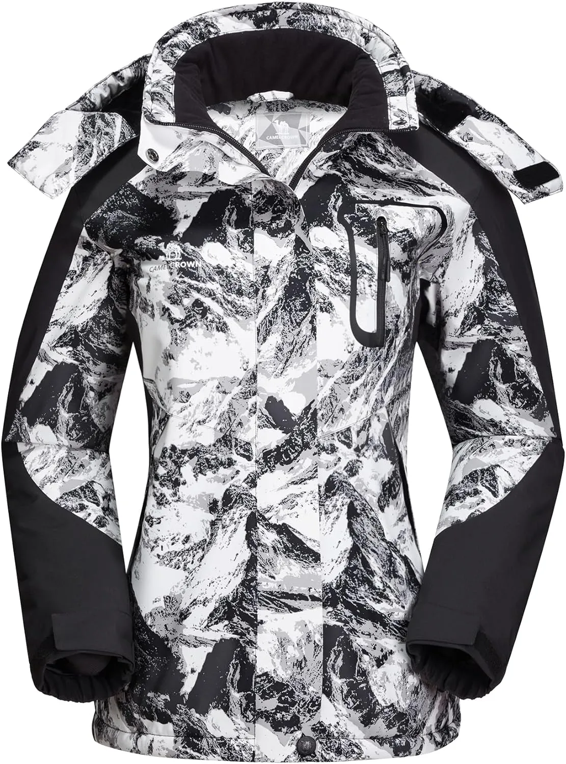 CAMEL CROWN Women's Ski Jacket Winter Snow Coat Warm Fleece Mountain Waterproof Female Jacket Snowboarding jackets