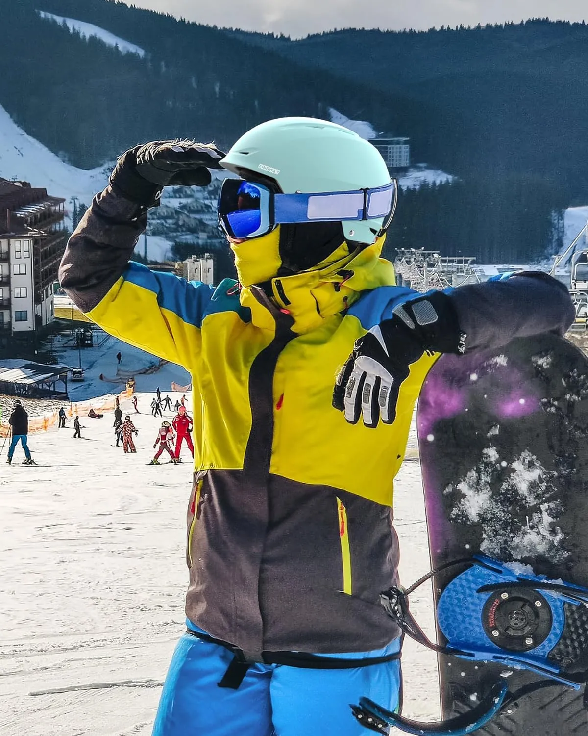 Findway Ski Helmet [Upgrade] Snowboard Helmet for Adults,[Goggles Friendly] Durable ABS Shell, Protective EPS Foam & Adjustable Dial, Snow Sport Helmet for Men, Women & Youth