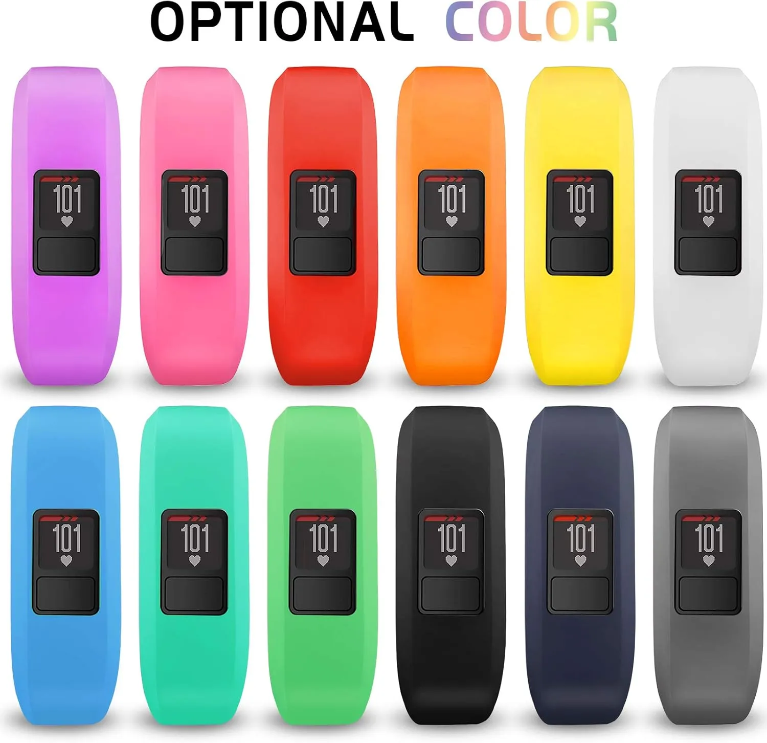 for Garmin Vivofit 3/jr/jr 2 Bands, Adjustable Replacement Wristbands with Watch Buckle for Kids Women Men