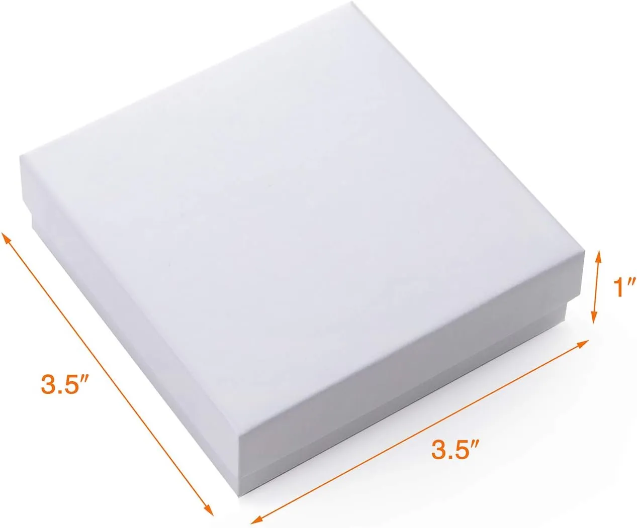 GEFTOL Jewelry Gift Boxes 20 Pack 3.5x3.5x1 Inch Cardboard Jewelry Boxes,Small Gift Boxes for Jewelry Earrings Necklaces Handmade Bangles Bracelets(White)