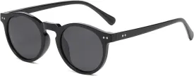 Gleyemor Fashion Polarized Round Sunglasses for Men Women Retro Vintage Acetate Frame Sunglasses