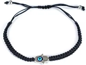 kelistom Handmade String Evil Eye Bracelet for Women Men Black Red Thread Adjustable Bracelets Minimalist Jewelry