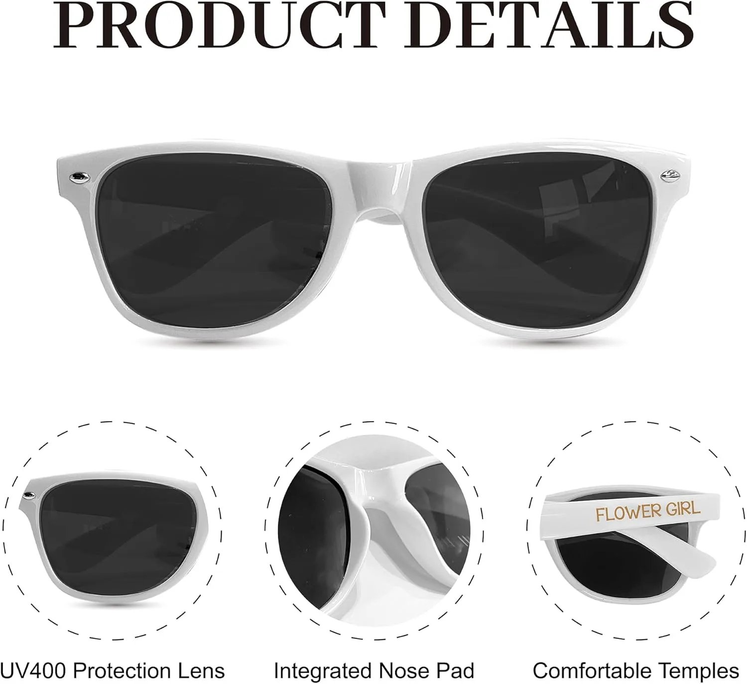 LADY&HOME Ring Security & Ring Bearer Sunglasses,Ring Bearer/Ring Security Proposal,Wedding Favors Gift for Little Boys