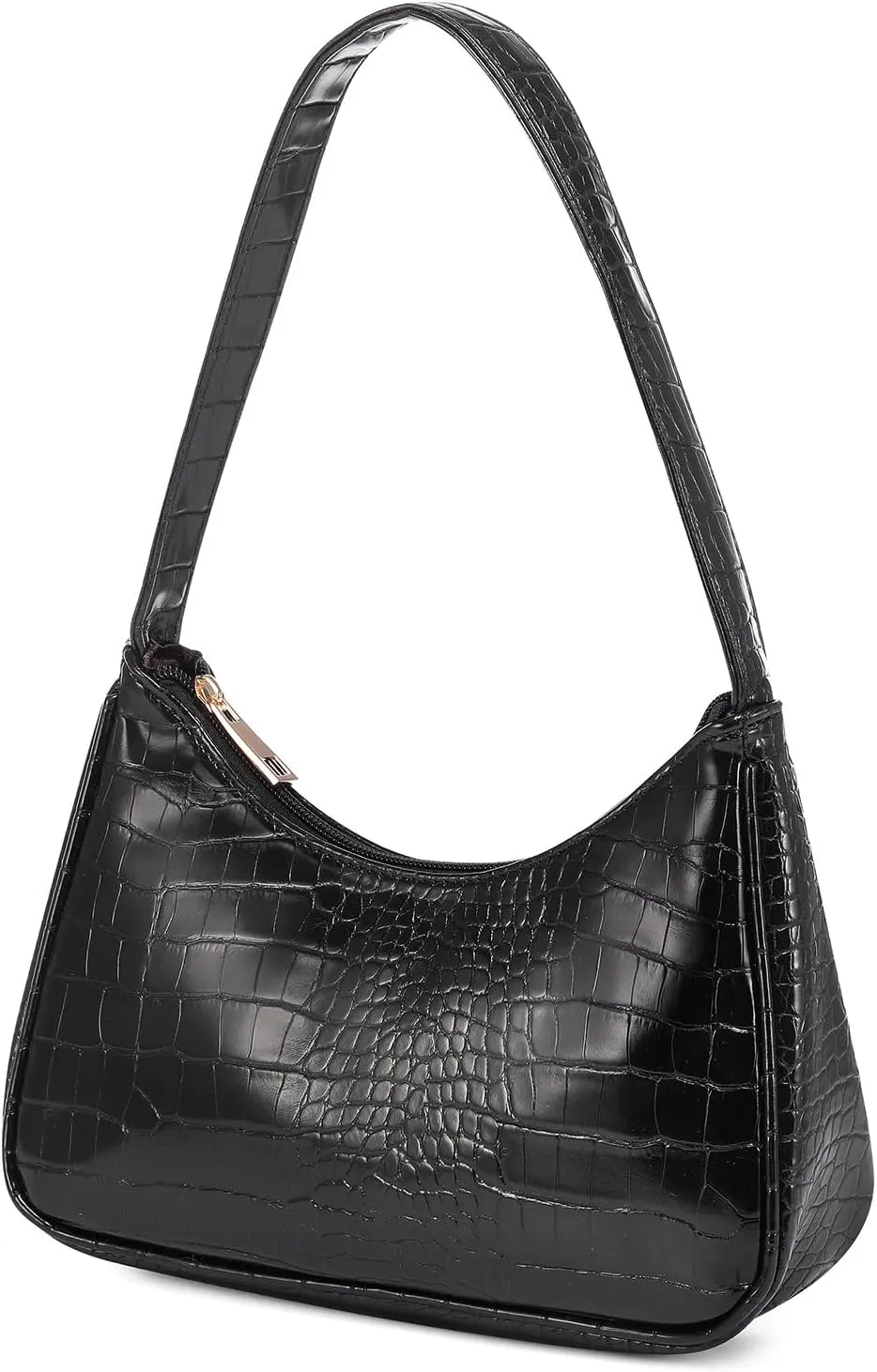 LOVEVOOK Shoulder Bag for Women, Small Purses Croc Pattern Clutch Purse Vegan Leather Little Purse Cute Mini Handbag