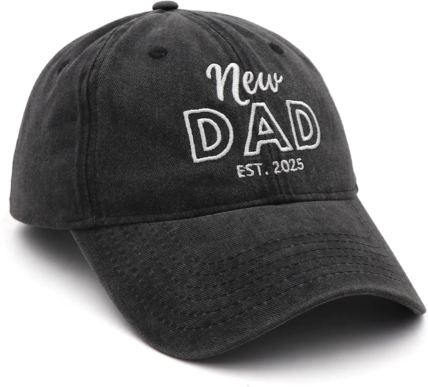 Mom and Dad Hats Est 2025 New Mom Dad Gifts Embroidered Mom Dad Hats Adjustable Baseball Cap New Parents Gifts