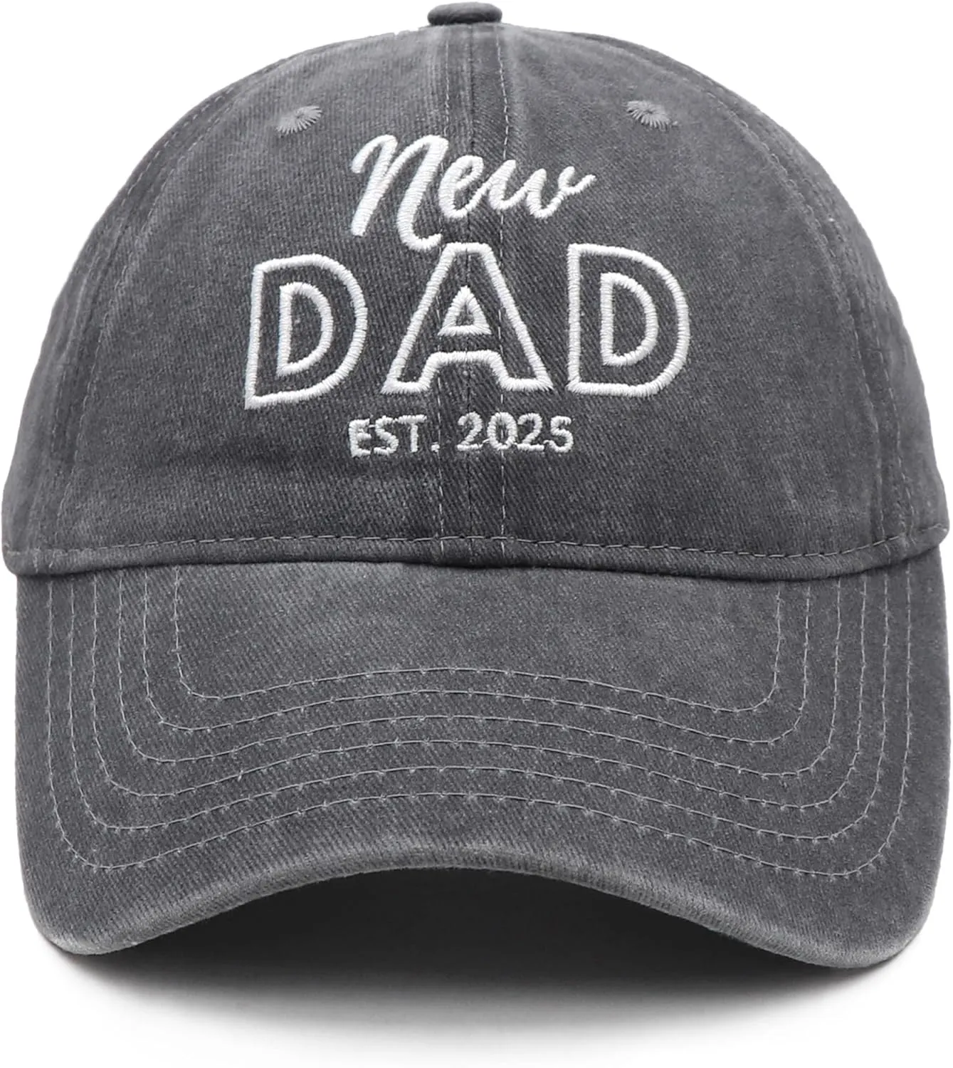 Mom and Dad Hats Est 2025 New Mom Dad Gifts Embroidered Mom Dad Hats Adjustable Baseball Cap New Parents Gifts