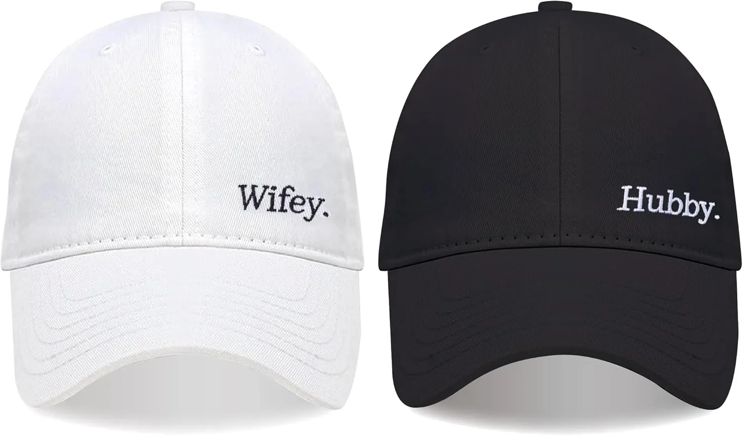 Mr and Mrs Hat Bridal Shower Gifts for Bride,Newlyweds Honeymoon Wedding Gifts Adjustable Baseball Cap(HW-CR)