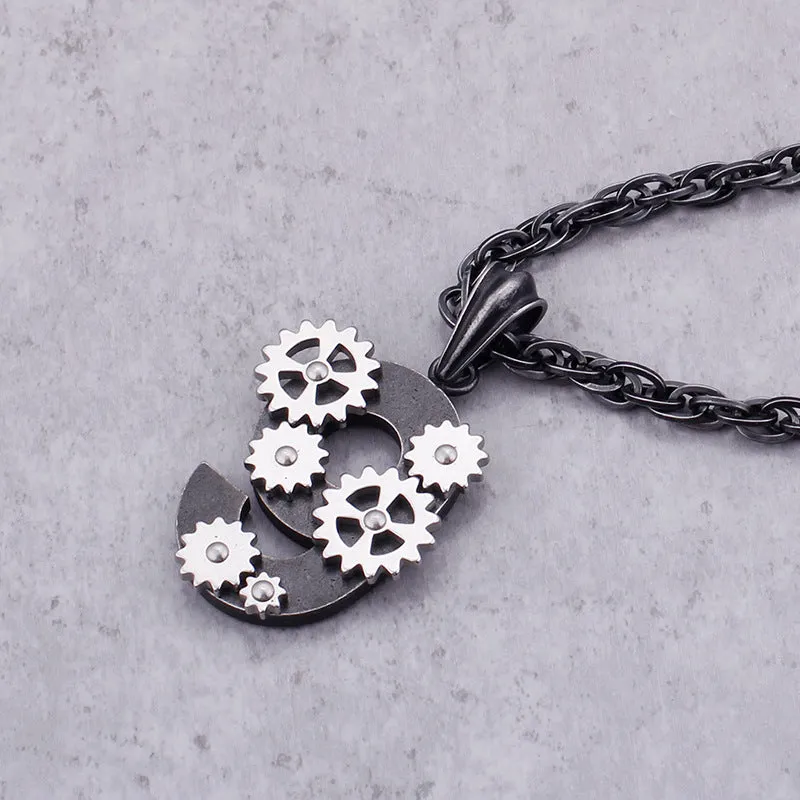 Rotatable Gear Pendant - Titanium Steel Men's Fashion Jewelry