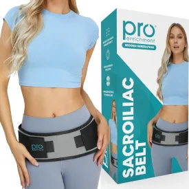 Sacroiliac Hip Belt for Women and Men That Alleviates Sciatica, Pelvic, Lower Back, Leg and Sacral Nerve Pain Caused by SI Joint Dysfunction| Hip Brace (XL-XXL)