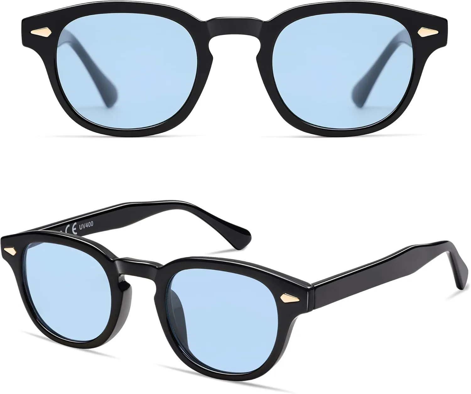 SOJOS Retro Small Round Sunglasses for Men Women Trendy Circle Style UV400 Lenses Unisex Sun Glasses SJ2251