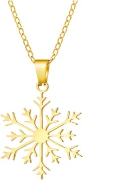 Stainless Steel Christmas Necklace Simple Elk Christmas Tree Snowflake Santa Pendant Necklace for Women Christmas Jewelry Winter Snow Clavicle Chain