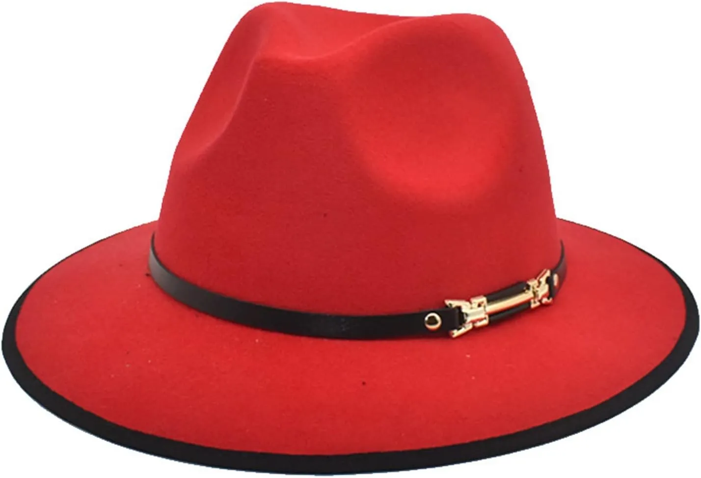 Trendy Fedora for Men Women Fashionable Classic Wide Brim Fedora Hat Wool Fedora Hat