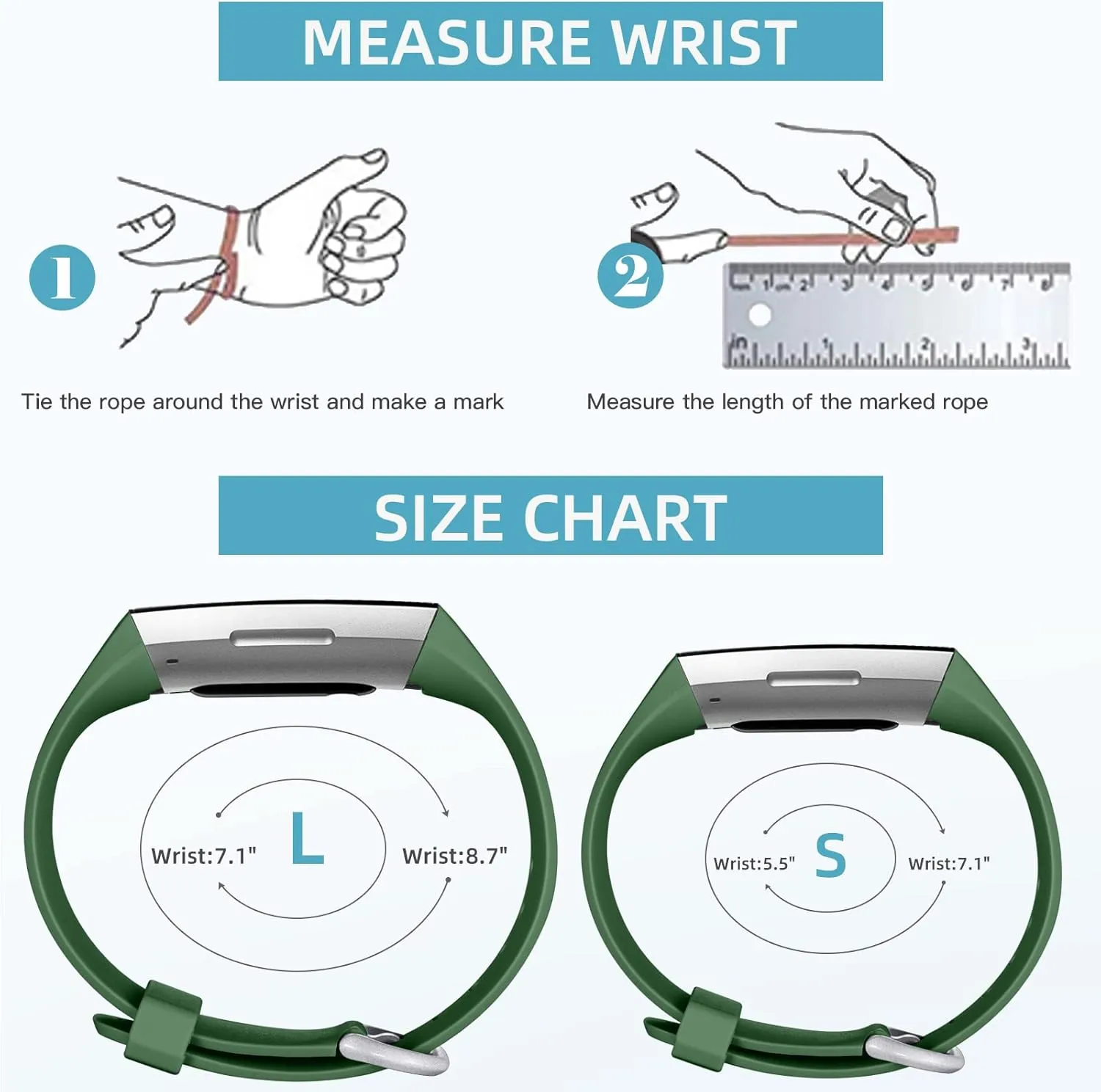 Wepro Band Compatible with Fitbit Charge 4 Bands for Women Men, Compatible with Fitbit Charge 3 Bands,Soft Waterproof Sport Replacement Strap, 3-Packs, Black, Olive Green, Navy Blue, Large