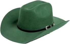 Women 100% Australia Wool Felt Cowboy Hat Unisex Wide Brim Felt Hat with PU Belt