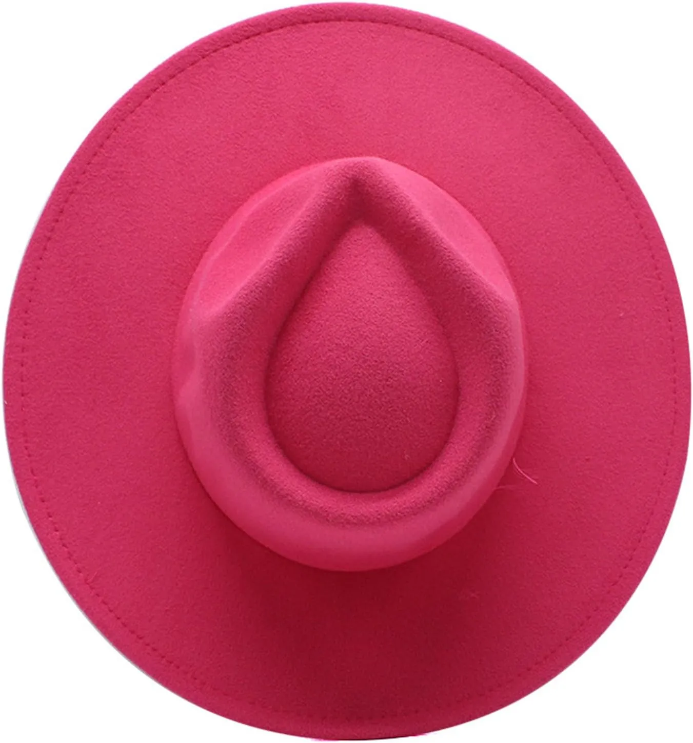 Women Classic Vintage Wide Brim Fedora Hat Unisex Adult Mens Felt Panama Cap Wool Jazz Hat