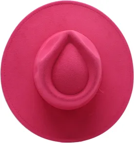 Women Classic Vintage Wide Brim Fedora Hat Unisex Adult Mens Felt Panama Cap Wool Jazz Hat